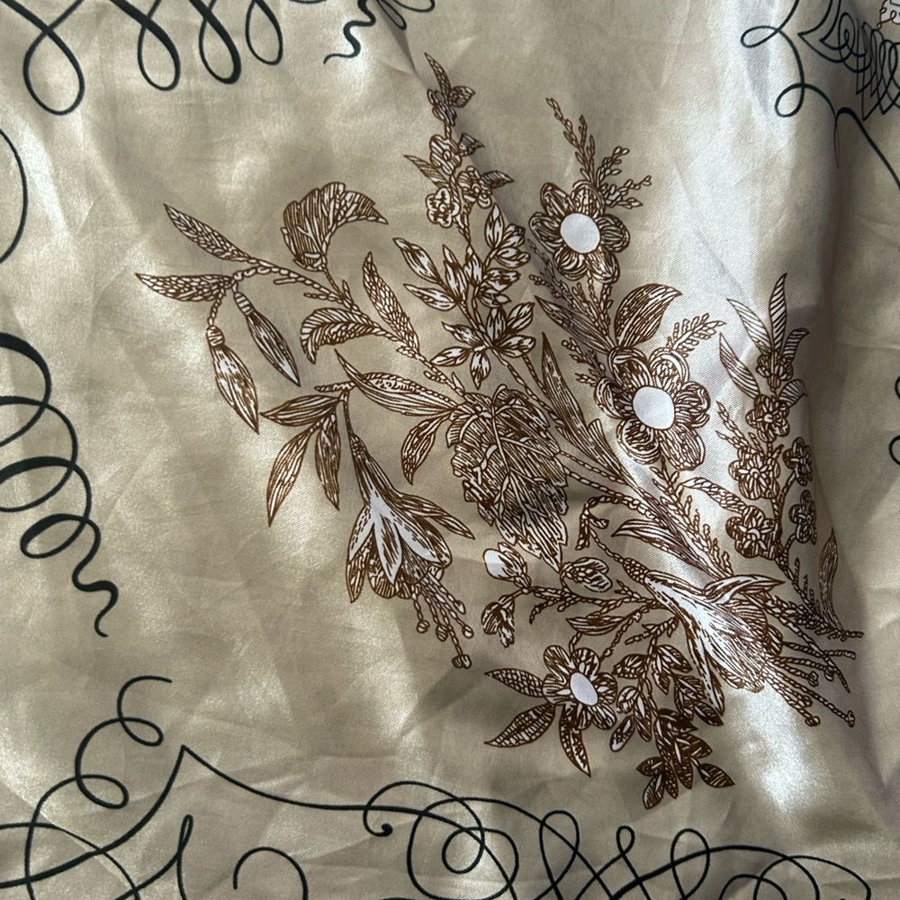 Floral Patterned Scarf